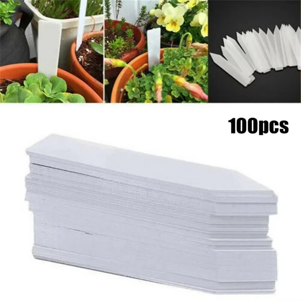 Plant Label Tags - 100 قطعة من ملصقات النباتات، إكسسوارات