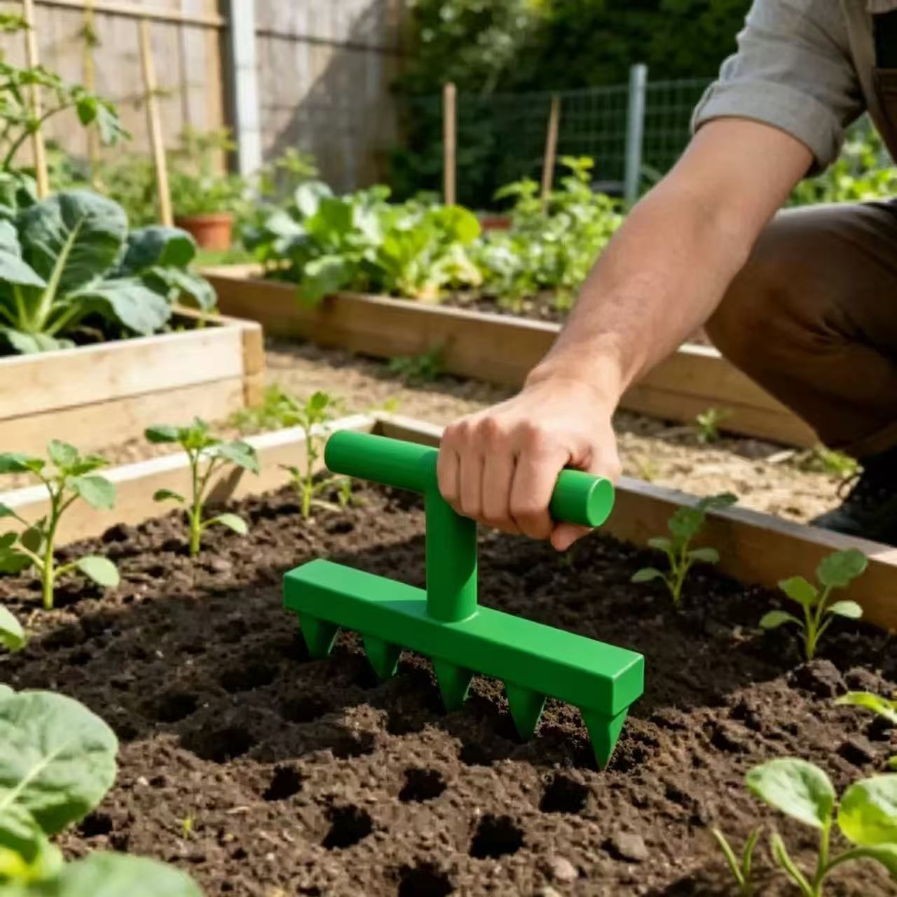 Fertilizer Dispenser - آلة بذر زراعية للخضروات المنزلية وشتلات