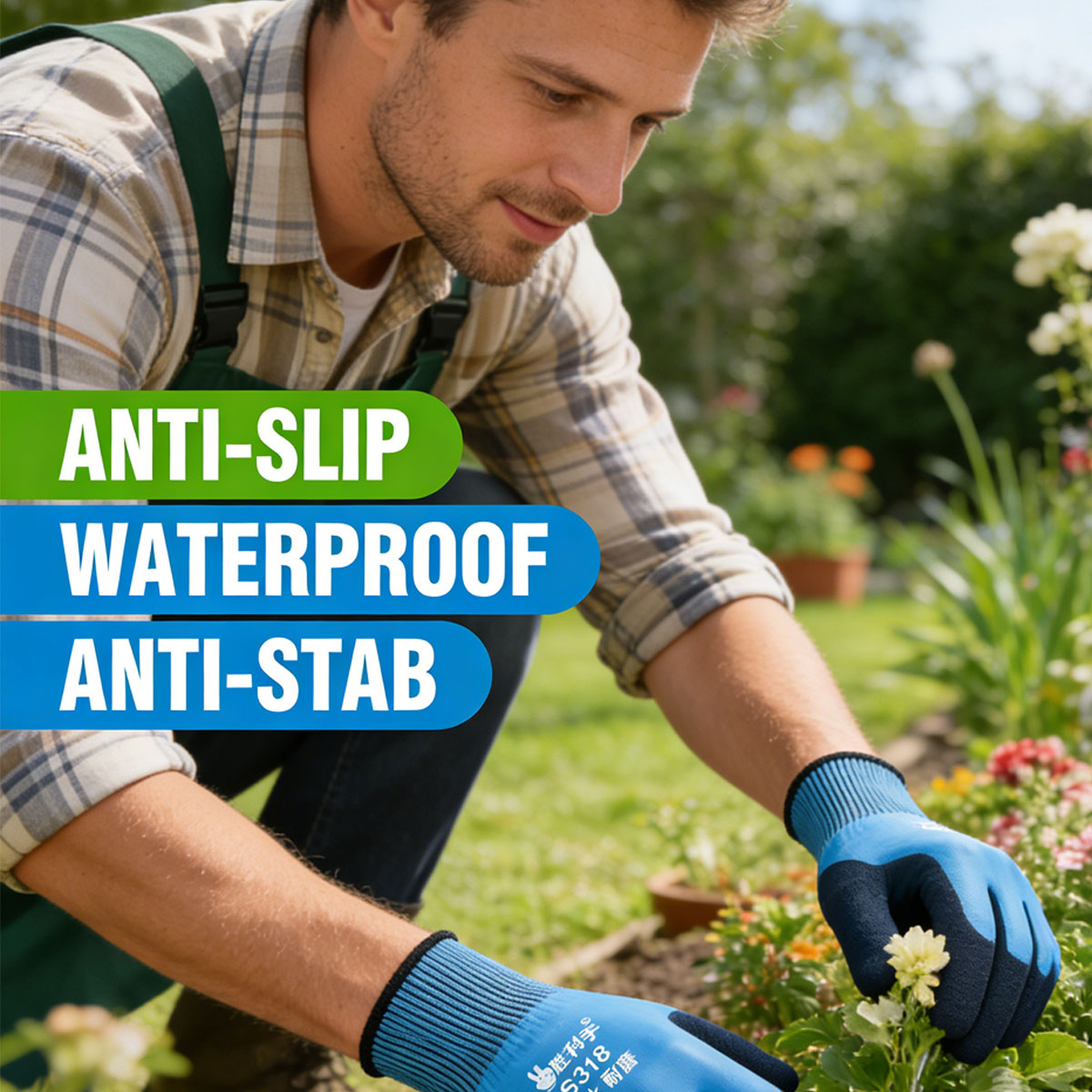 Garden Gloves Thorn Proof - قفازات حدائق قابلة للتنفس للعمل في