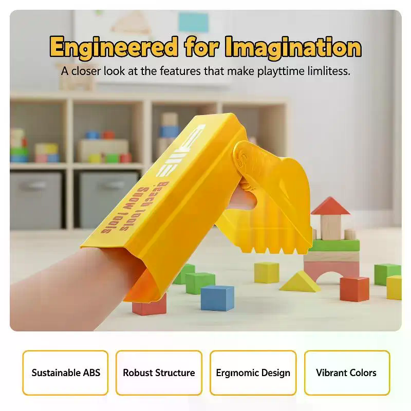 Gardening Tools Toys - مجرفة رمل وثلج احترافية باللون البرتقالي