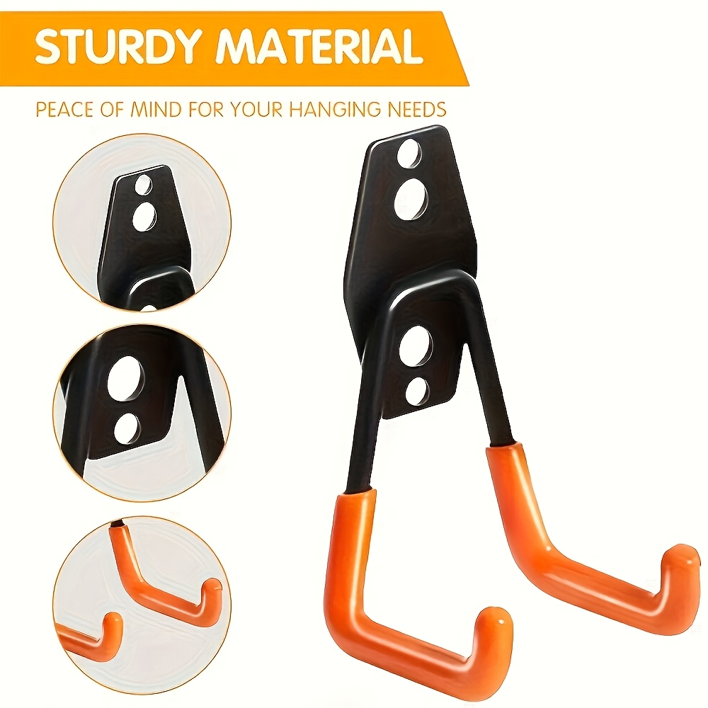 Gardening Tools Heavy Duty - خطاف جداري فولاذي متين للتخزين في