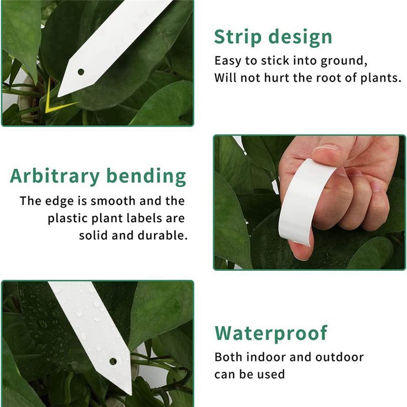 Plant Label Tags - 200 قطعة من ملصقات الحدائق البلاستيكية