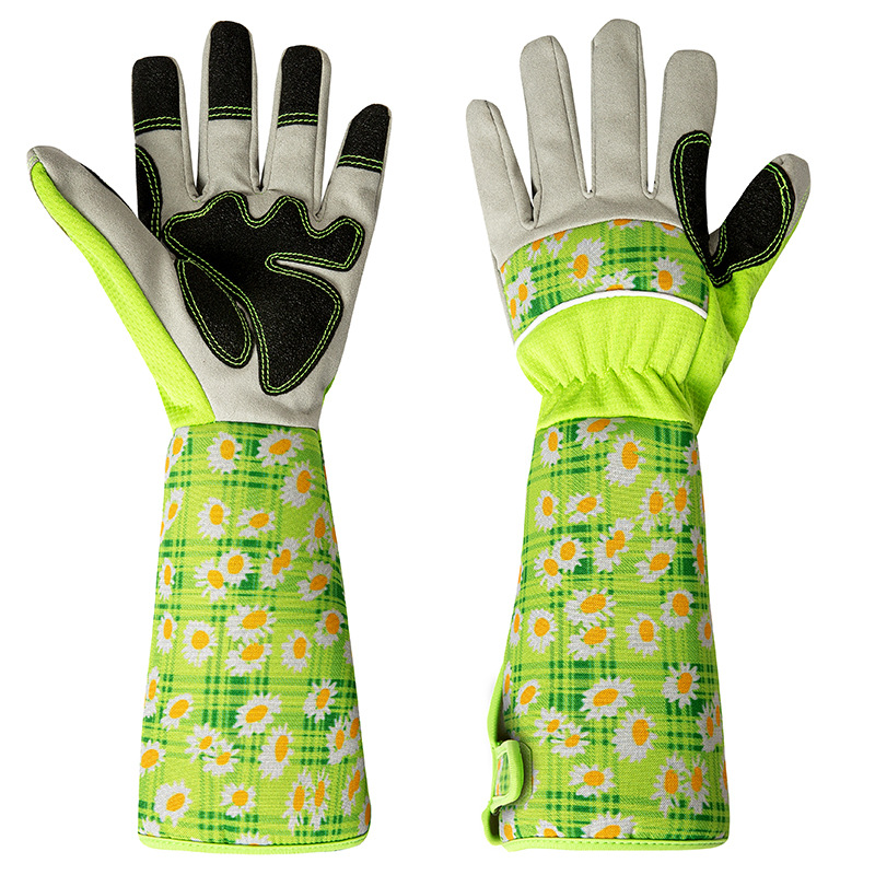 قفازات نسائية للحدائق بأكمام ط - مراجعة Garden Gloves Thorn Proof وسعره