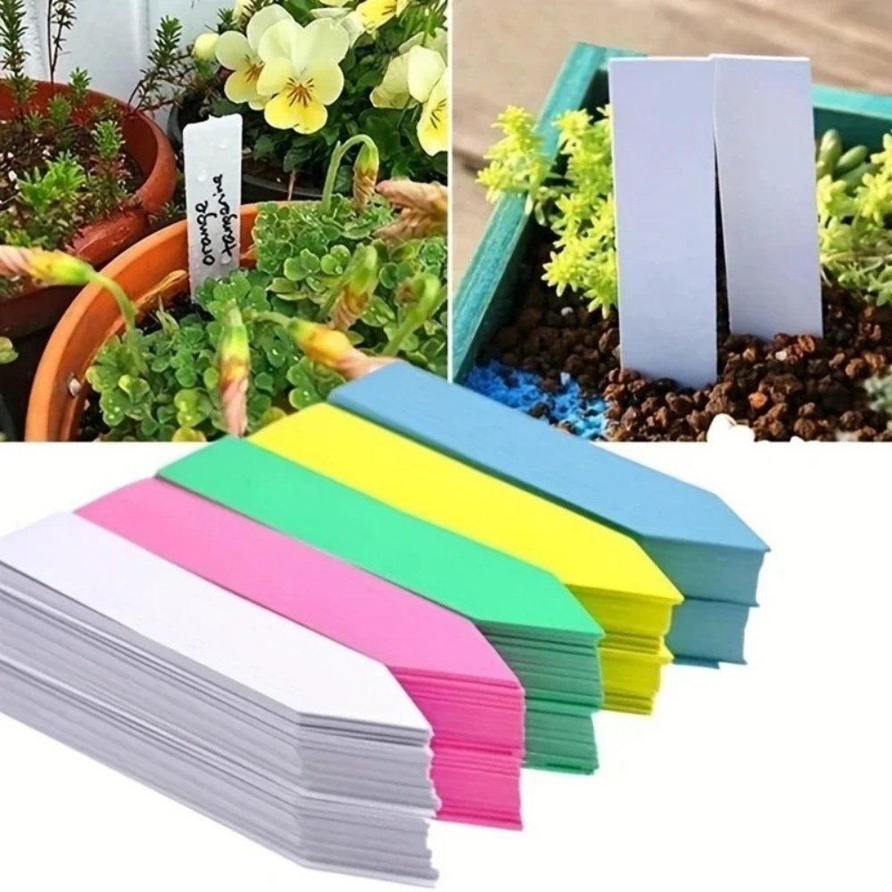 100 قطعة من ملصقات النباتات، إ - مراجعة Plant Label Tags وسعره