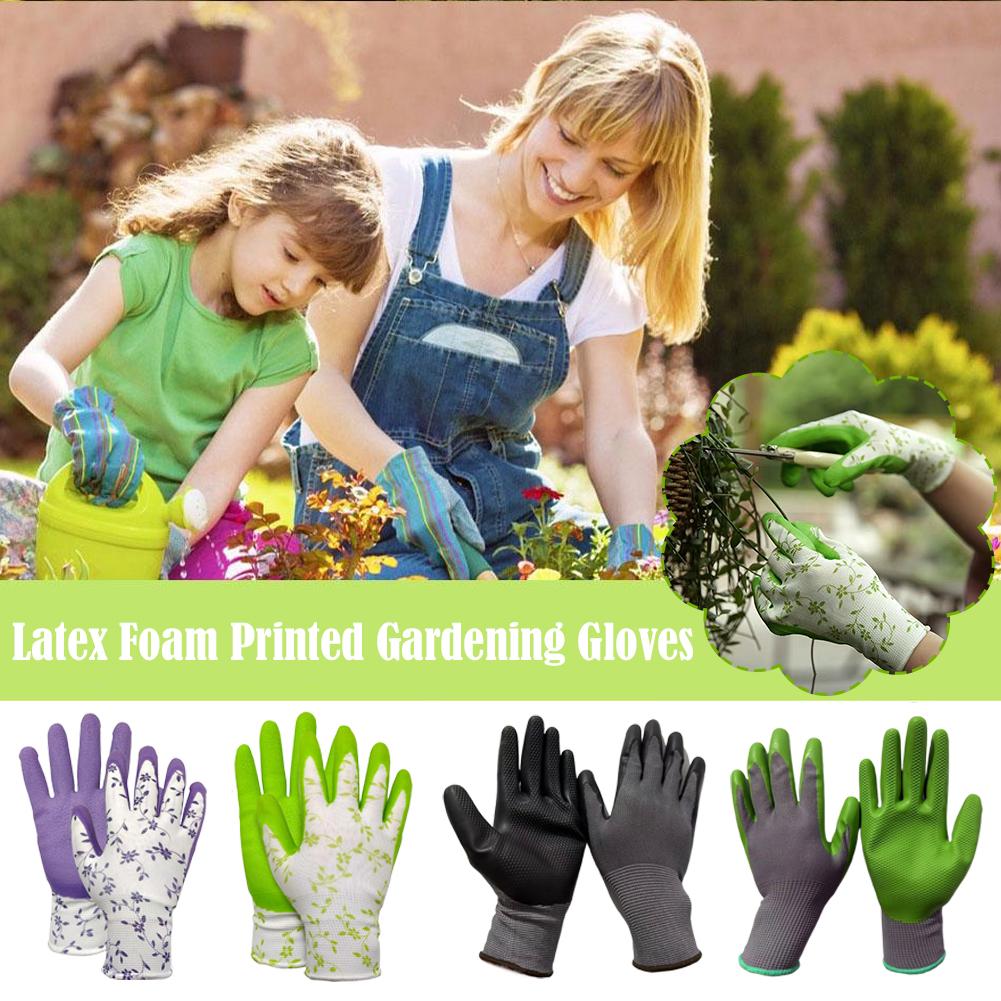 قفازات حدائق مطبوعة من الفوم ا - مراجعة Garden Gloves Thorn Proof وسعره