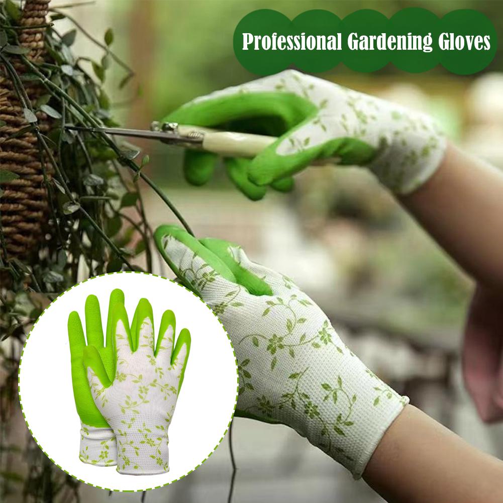 قفازات حدائق مطبوعة من الفوم ا - مراجعة Garden Gloves Thorn Proof وسعره