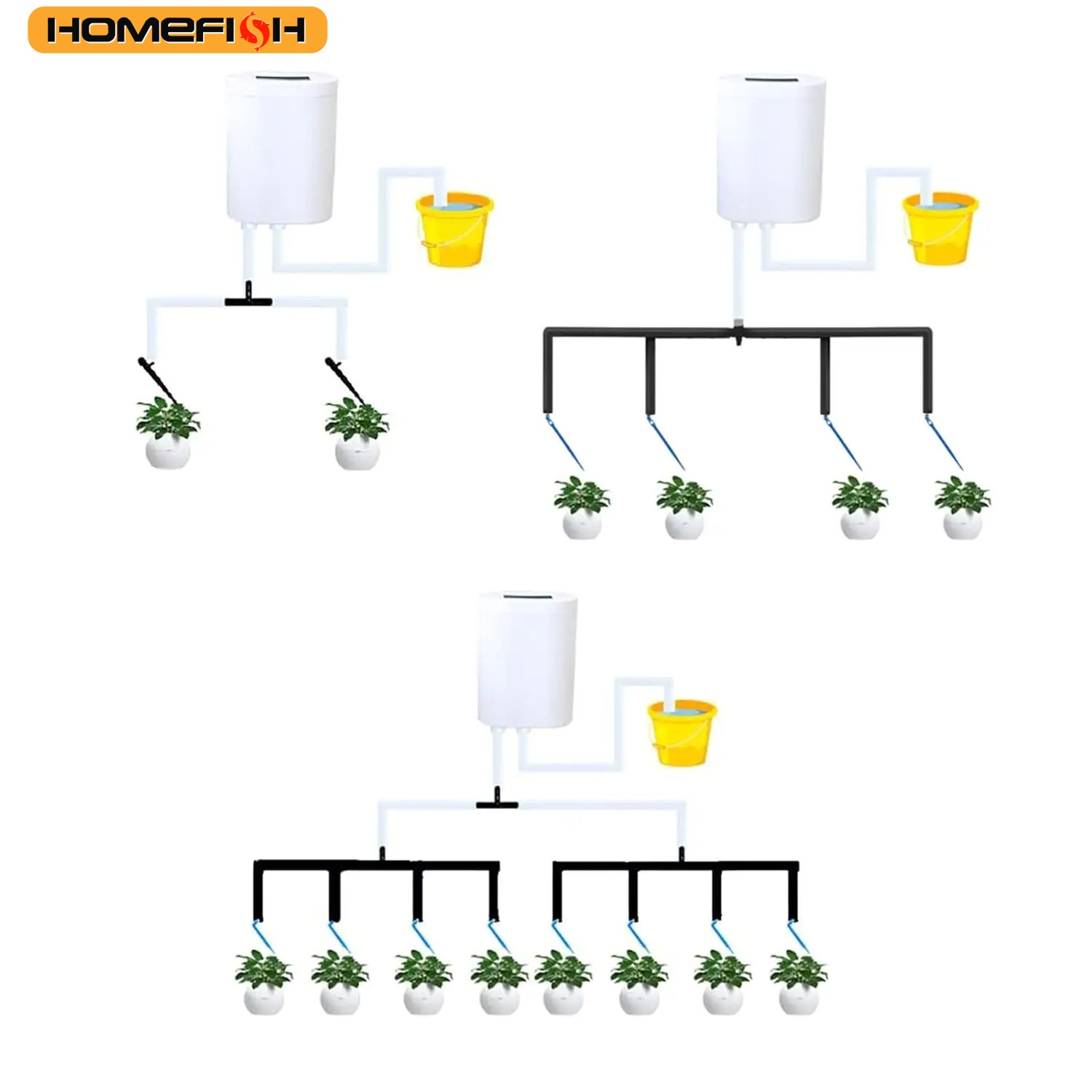 HOMEFISH التلقائي زهرة النبات  - مراجعة Gardening Tools Kit For Home Garden وسعره