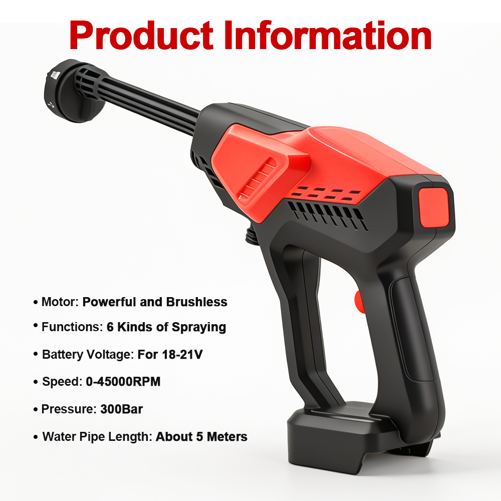 غسالة سيارات لاسلكية قوية بضغط - مراجعة Gardening Tools Battery Powered وسعره