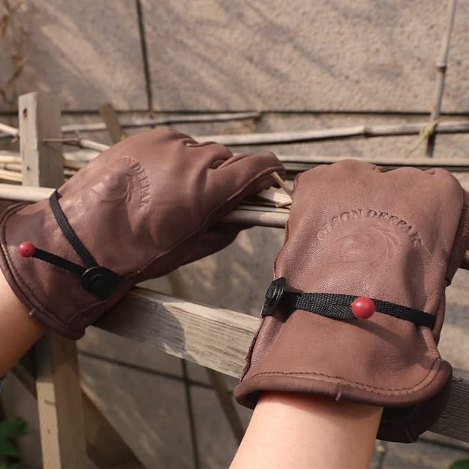 قفازات جلد البقر للرجال والنسا - مراجعة Garden Gloves Thorn Proof وسعره