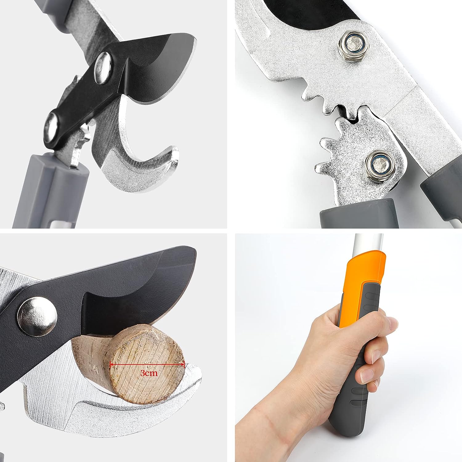 AIRAJ مقصات التقليم المهنية حد - مراجعة Gardening Tools To Cut Branches وسعره