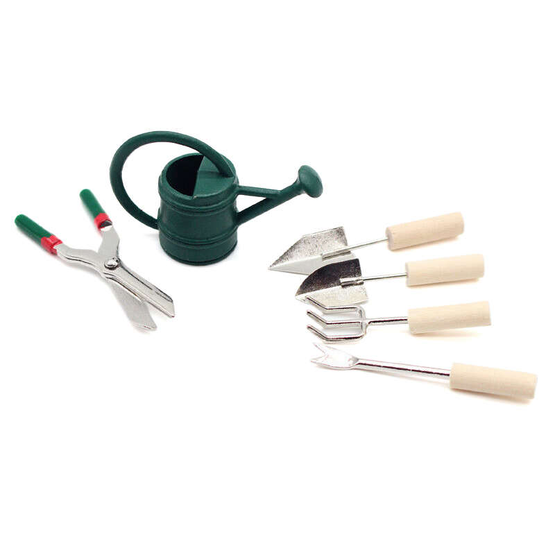 1/12 دمية محاكاة مسقاة المجرف  - مراجعة Gardening Tools Toys وسعره