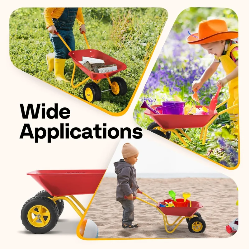 عربة يد للأطفال مع مجموعة أدوا - مراجعة Gardening Tools Gifts وسعره