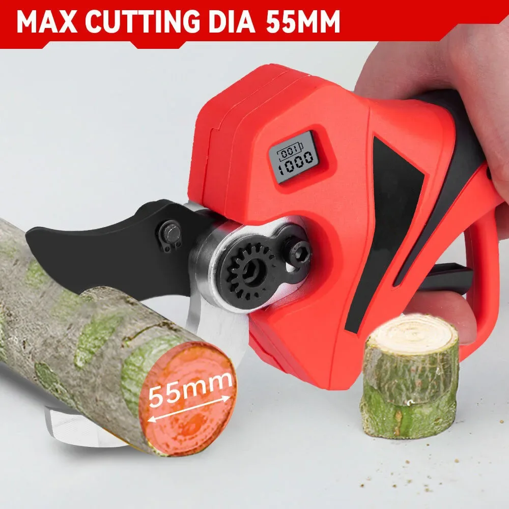 55 مللي متر مقص كهربائي بدون ف - مراجعة Gardening Tools Battery Powered وسعره