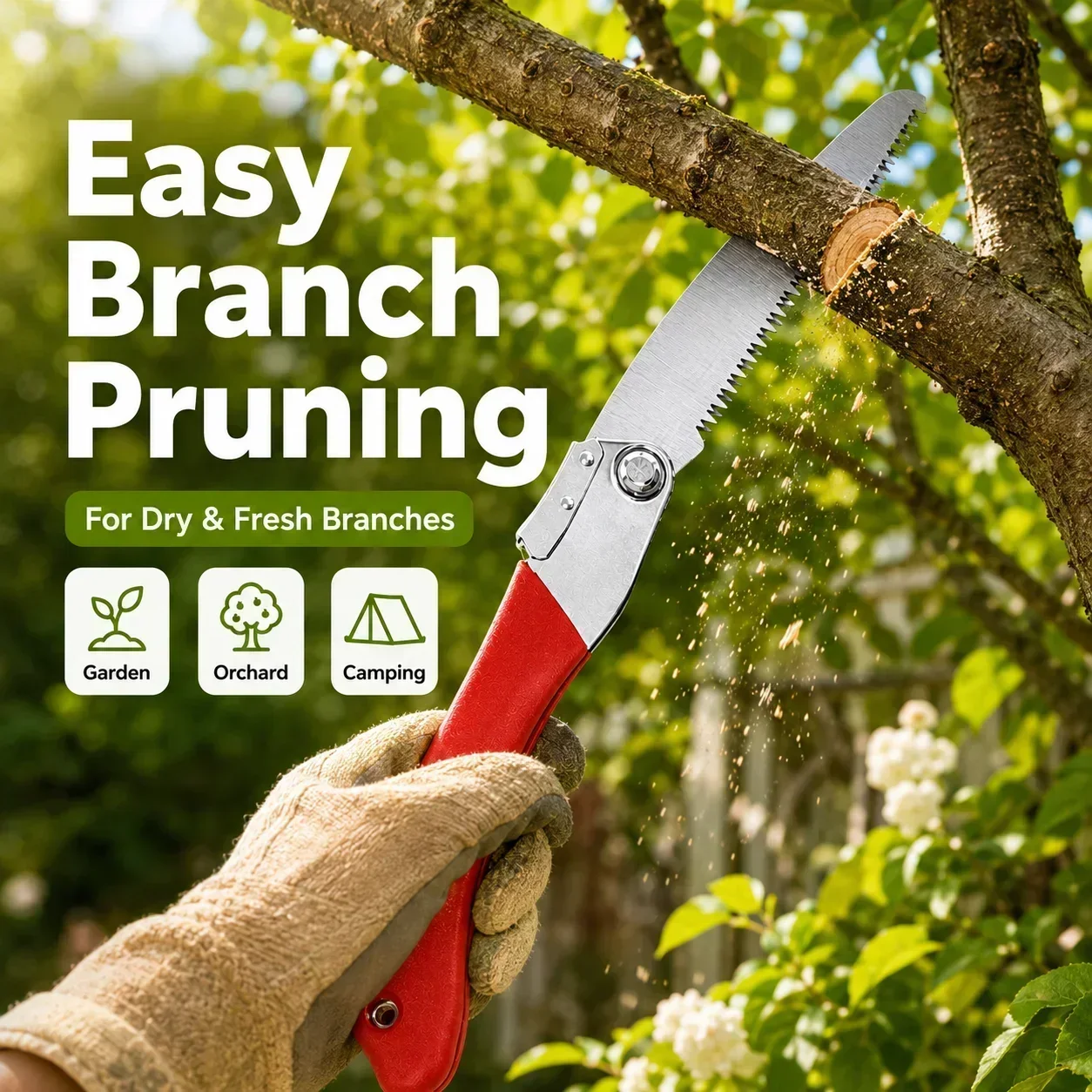 منشار تقليم قابل للطي 210 مم م - مراجعة Gardening Tools To Cut Branches وسعره
